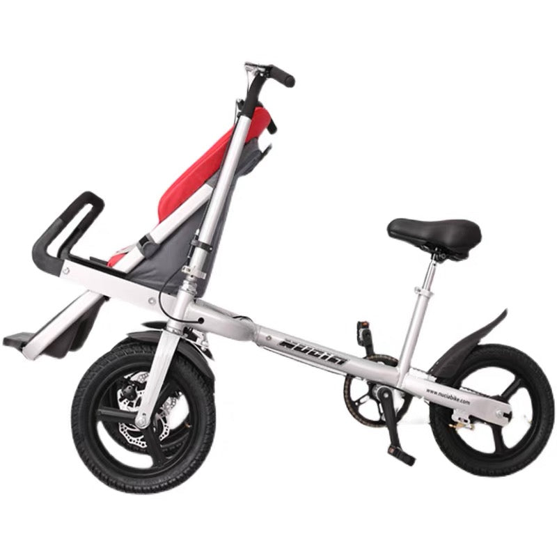 Nucia 3 Wheels Mother Baby Bike Stroller